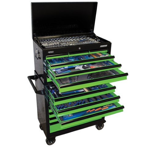 SP - TOOLKIT 377PC METRIC/SAE - BLACK/GREEN 14 DR SUMO 